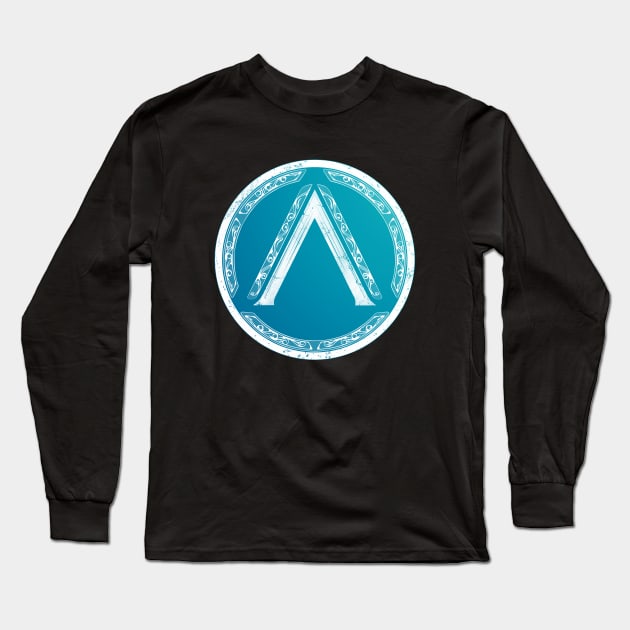 Sparta Lambda Symbol Long Sleeve T-Shirt by NicGrayTees